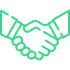 Collaboration icon in green color